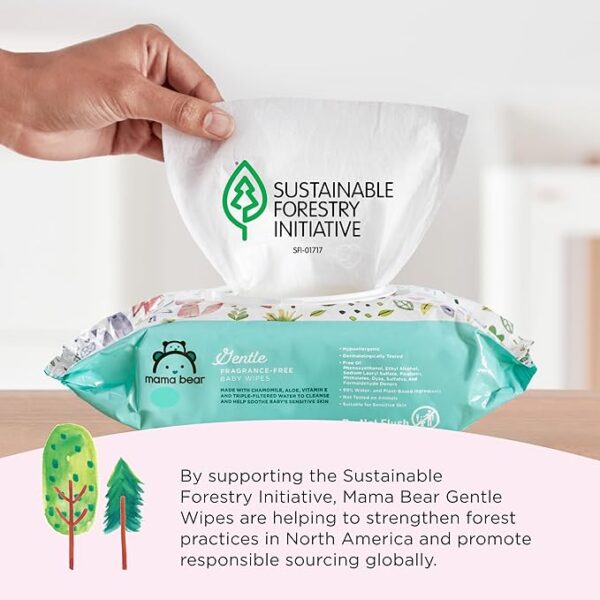 Amazon Brand - Mama Bear Gentle Fragrance Free Baby Wipes - Image 3