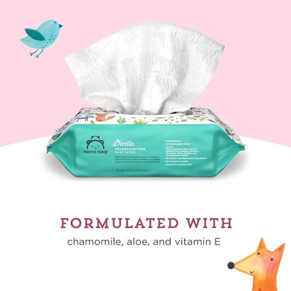 Amazon Brand - Mama Bear Gentle Fragrance Free Baby Wipes - Image 2