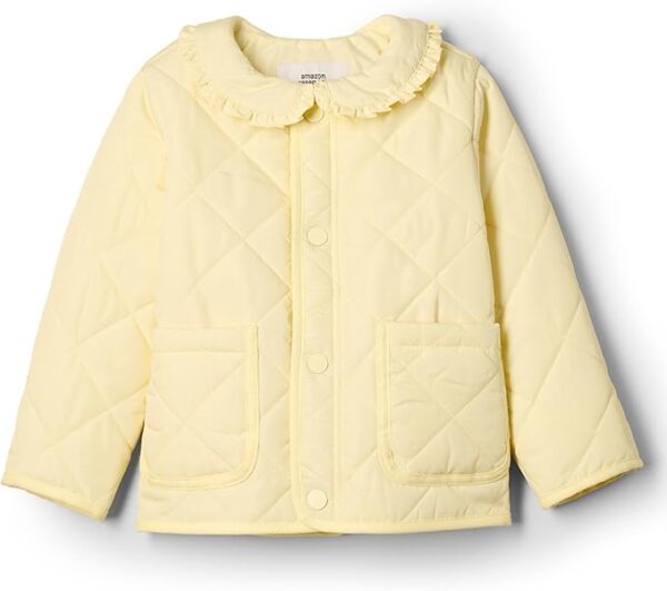 Baby Girls' Midweight Field Jacket with Ruffle