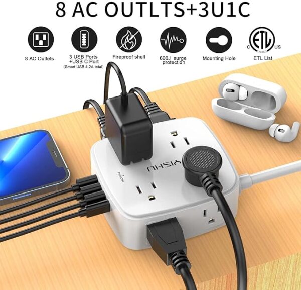 6 Ft Surge Protector Power Strip