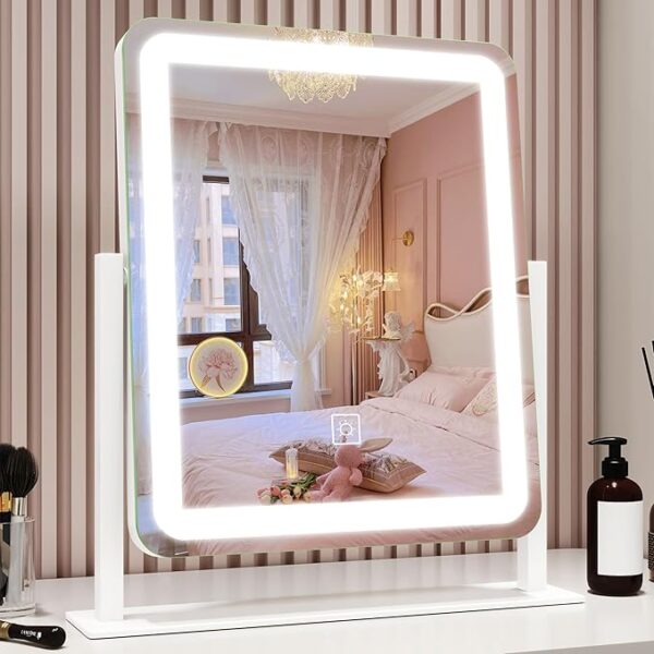 Vanity Mirror with Lights, 12.6"×15" LED Makeup Mirror